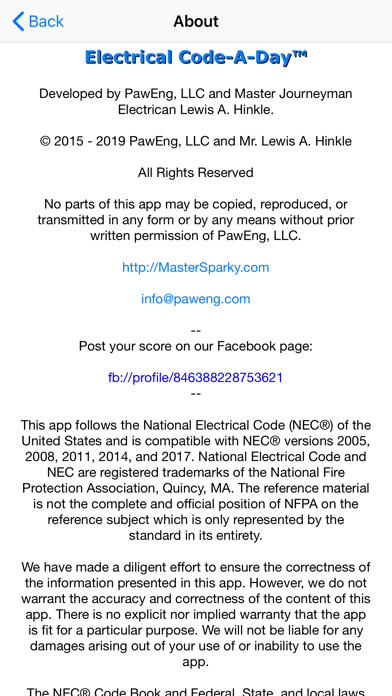 Electrical Code-A-Day screenshot 1