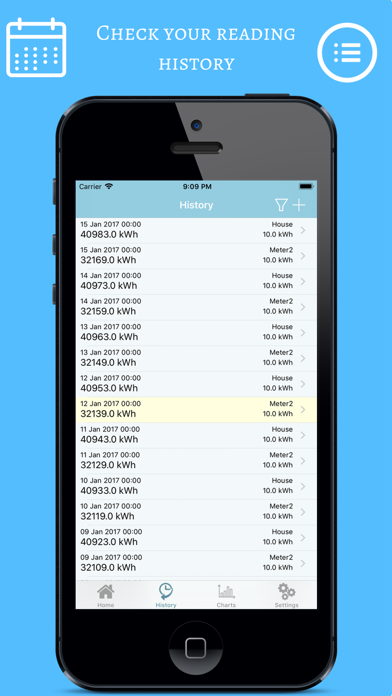 Electricity Meter Tracker screenshot 2