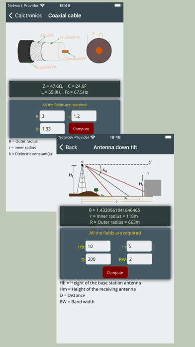 Electrocalc - electronics App screenshot 1