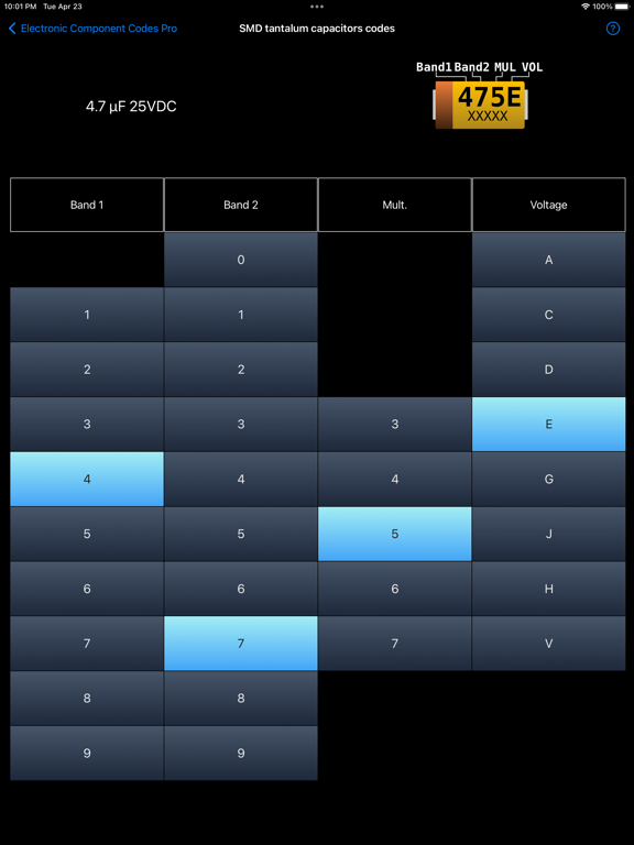 Electronic Component Codes Pro screenshot 3