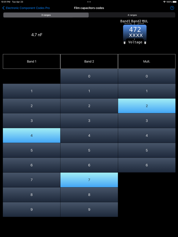 Electronic Component Codes Pro screenshot 1