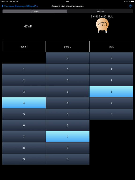Electronic Component Codes Pro screenshot 2