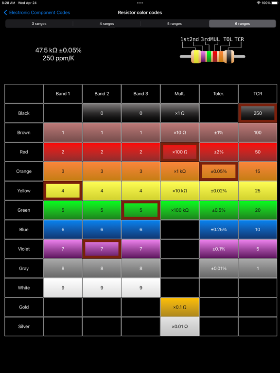 Electronic Component Codes screenshot 6