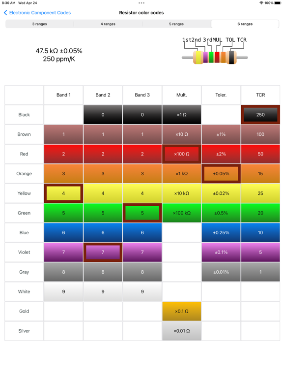 Electronic Component Codes screenshot 10