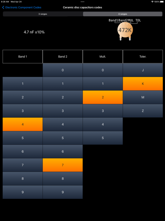 Electronic Component Codes screenshot 3