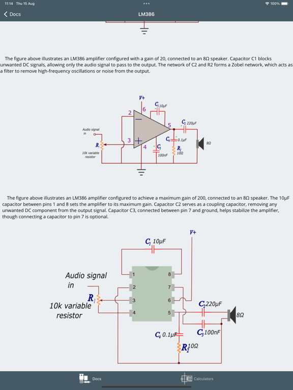 Electronics docs & calcs screenshot 7