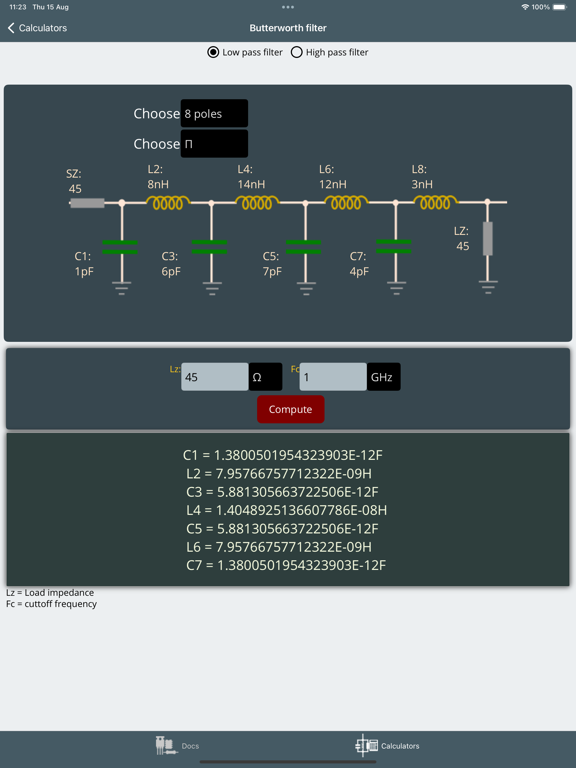 Electronics docs & calcs screenshot 2