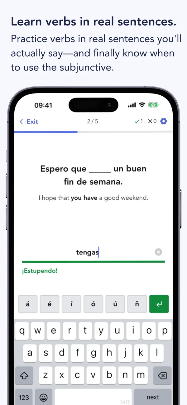 Ella Verbs: Learn Spanish screenshot 1