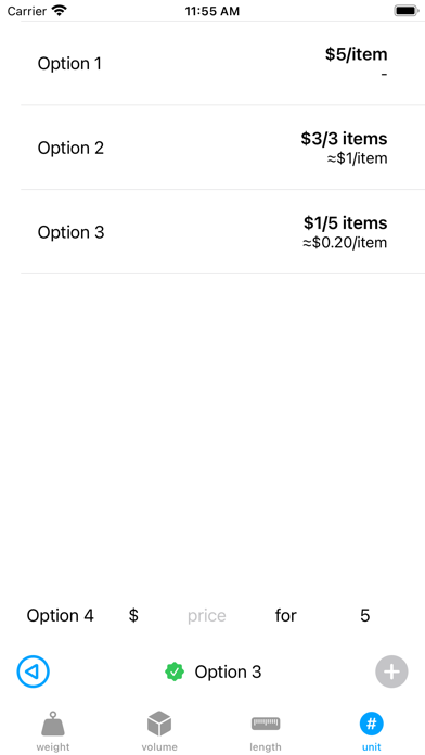 Ells Unit Price Comparison screenshot 1