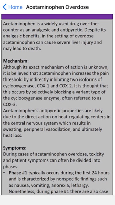 EM Toxicology Trainer screenshot 1