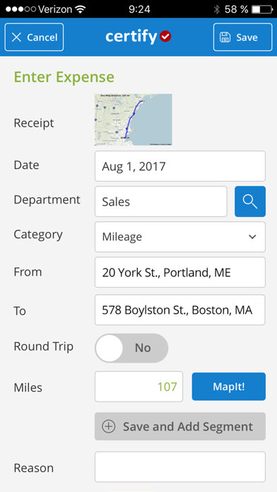 Emburse Professional screenshot 2