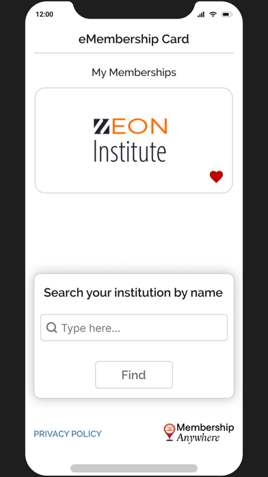 eMembership Card screenshot 5