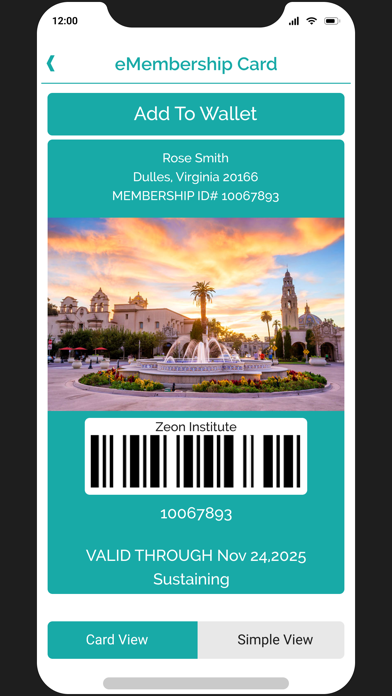 eMembership Card screenshot 3