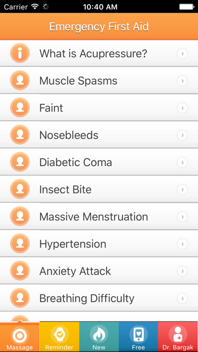 Emergency First Aid - Acupressure Massage Points! screenshot 3