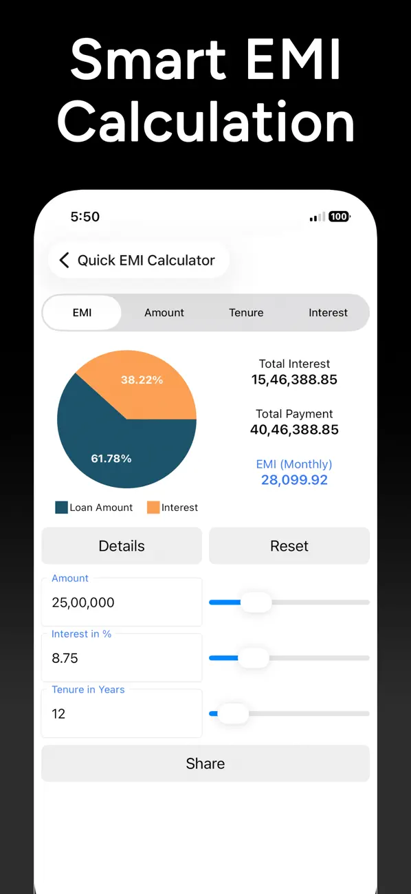 EMI Calculator for Loan screenshot 3
