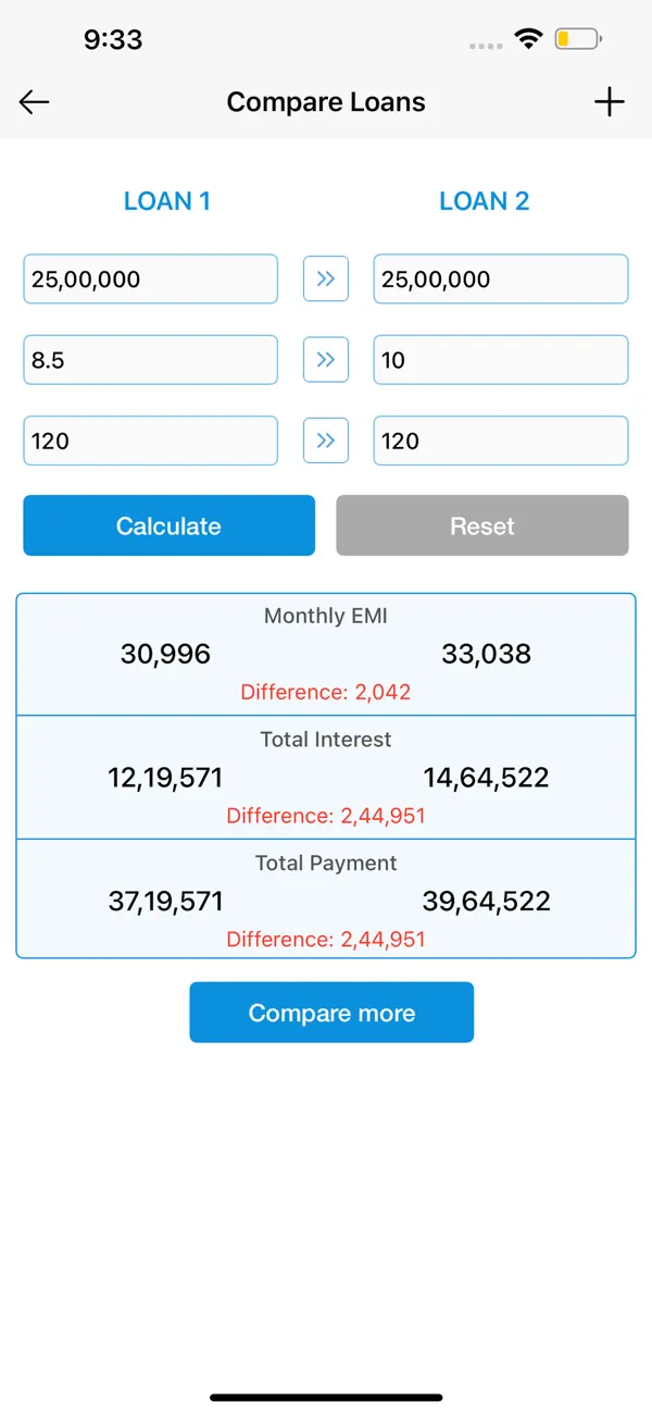 EMI Calculator : Loan Manager screenshot 4
