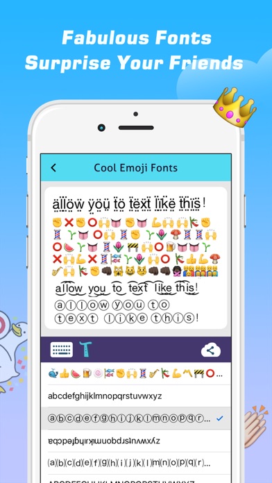 Emoji Free – Emoticons Art and Cool Fonts Keyboard screenshot 1