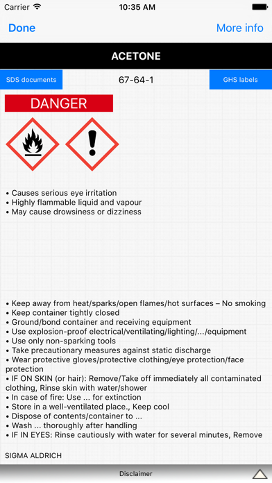 EMS.SDS-GHS screenshot 1