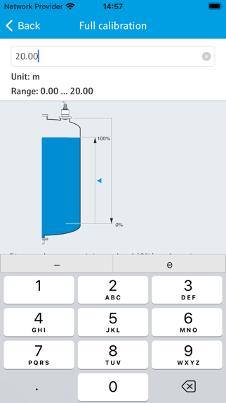 Endress+Hauser SmartBlue screenshot 2