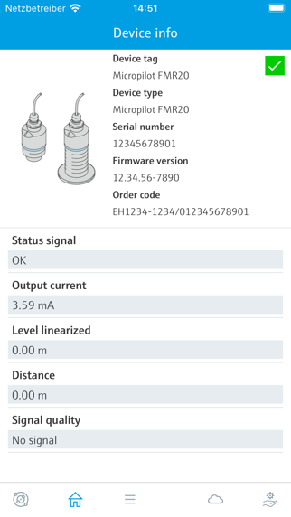 Endress+Hauser SmartBlue screenshot 4