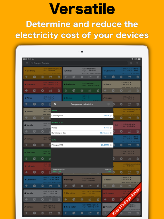 Energy Tracker screenshot 1