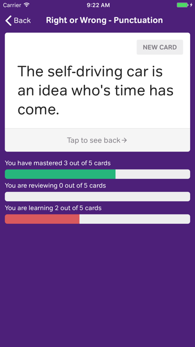 English Grammar Flashcards screenshot 2