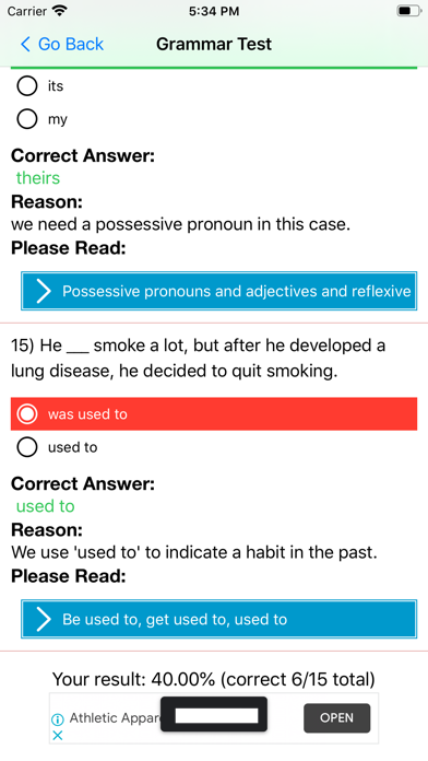 English Grammar in Use & Test screenshot 7