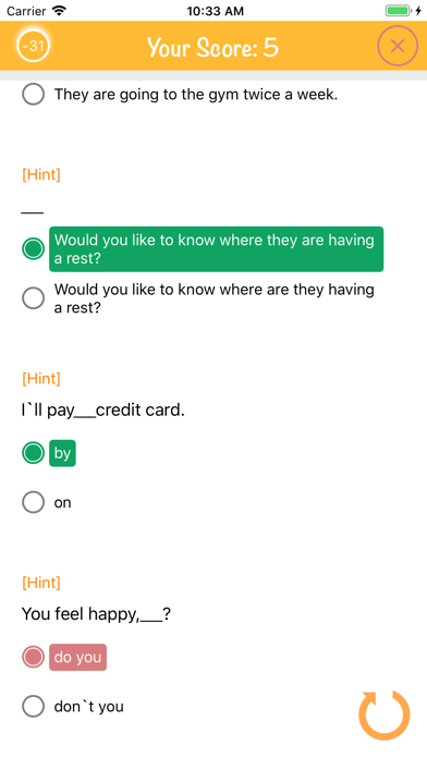 English Grammar Practice 2018 screenshot 3