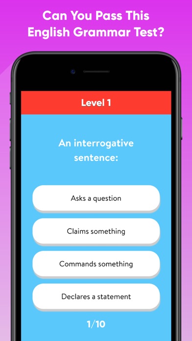 English Grammar Test Game screenshot 3
