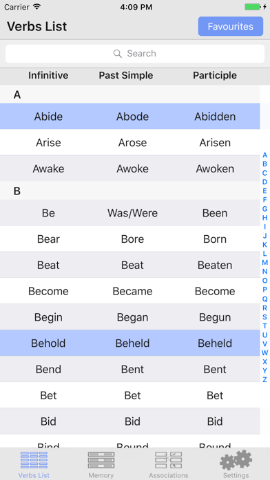 English Irregular Verbs screenshot 5