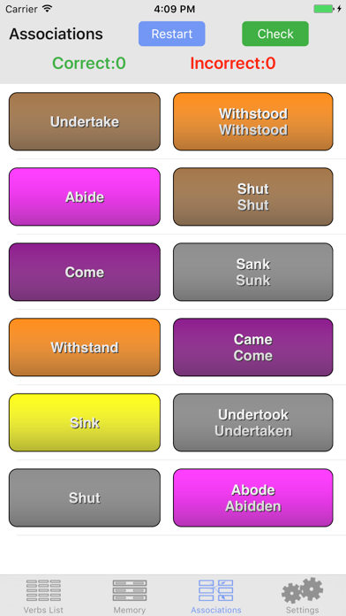 English Irregular Verbs screenshot 2