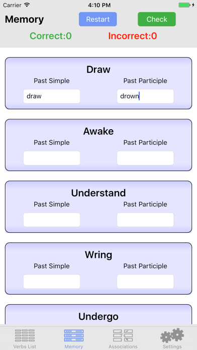 English Irregular Verbs screenshot 3