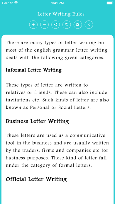 English Letter Writing screenshot 1