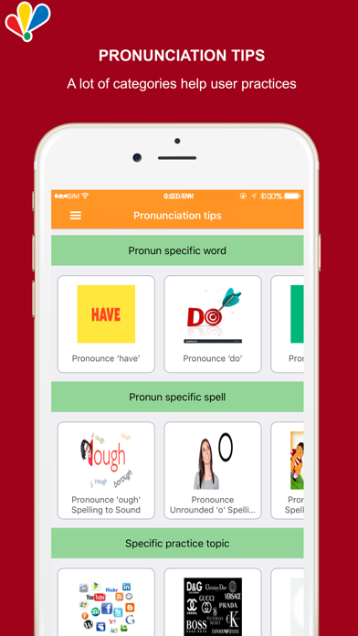 English Pronunciation Practice screenshot 1