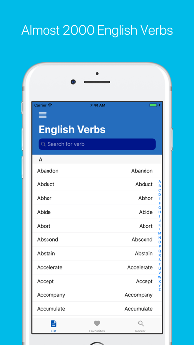 English Verb Conjugator Pro screenshot 2