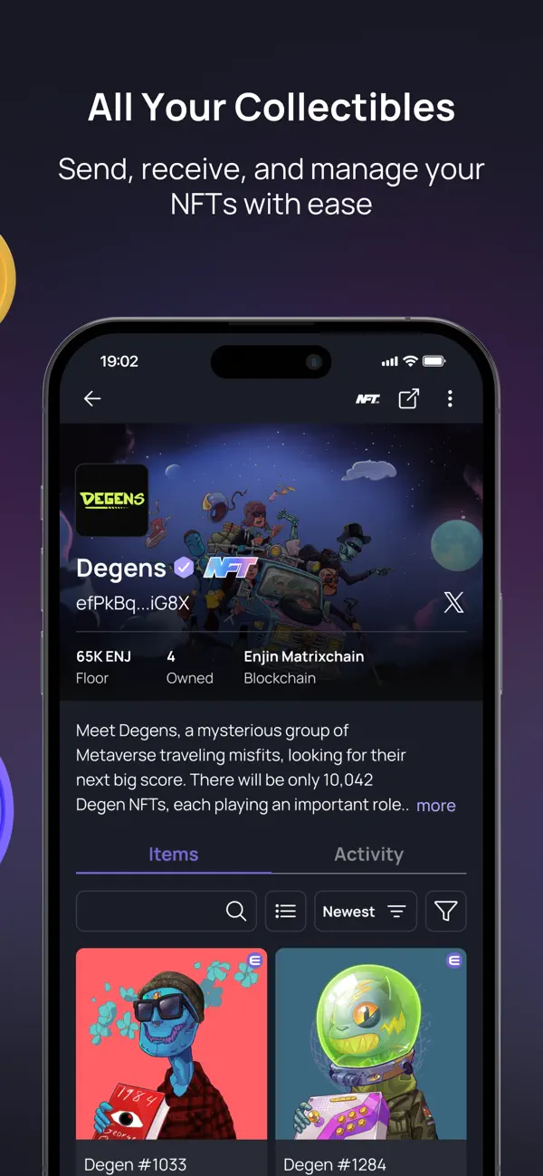 Enjin: NFT Crypto Wallet screenshot 3