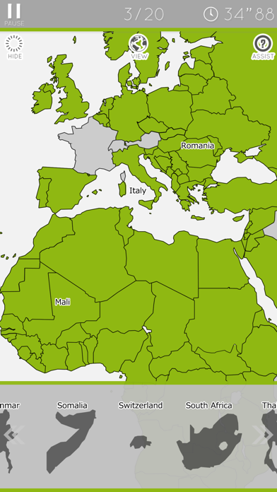 EnjoyLearning World Map Puzzle screenshot 2