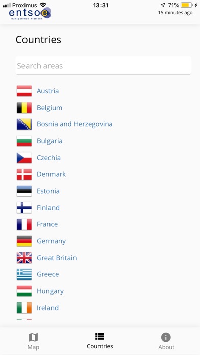 ENTSO-E Transparency Platform screenshot 3