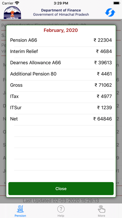 ePension HP Govt Pensioners screenshot 2