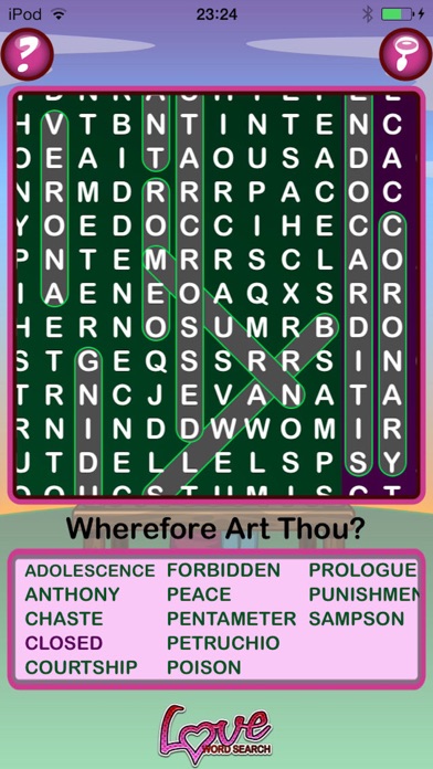 Epic Love Word Search - huge Valentine's word game screenshot 3