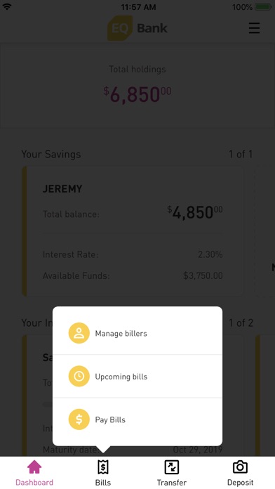 EQ Bank Mobile Banking screenshot 3