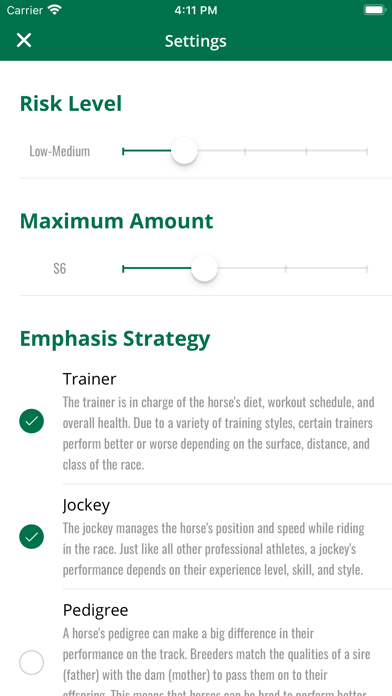 Equibase screenshot 3