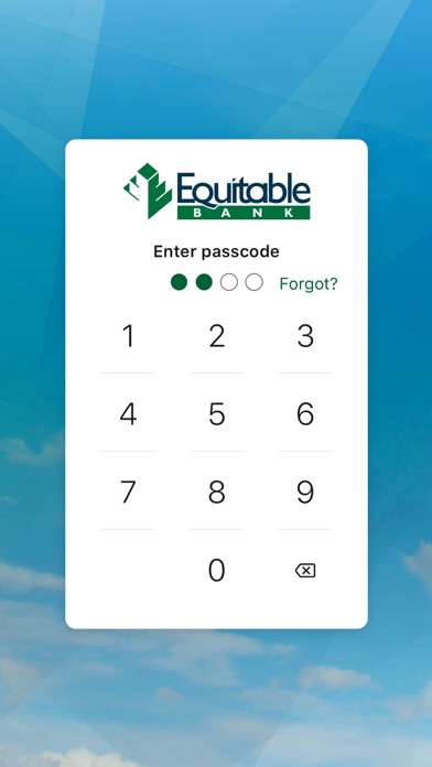 Equitable E-Banking screenshot 1