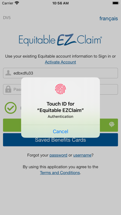 Equitable EZClaim Mobile screenshot 1