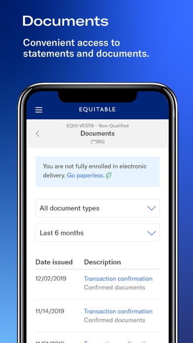 Equitable Mobile App screenshot 2