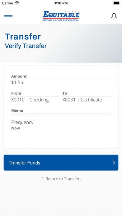 Equitable Savings screenshot 3