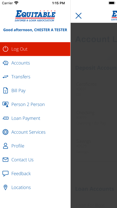 Equitable Savings screenshot 1