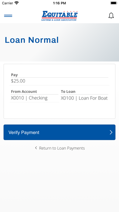 Equitable Savings screenshot 2