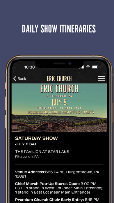 Eric Church Official screenshot 2