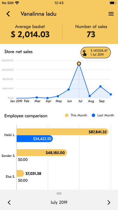 Erply Sales Dashboard screenshot 4